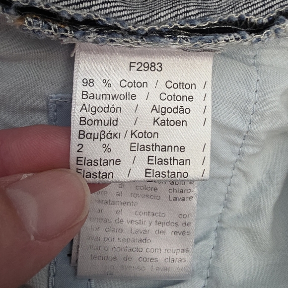 Lacoste Mid Rise Skinny Dark Denim Jeans Sz 27 - Picture 15 of 16